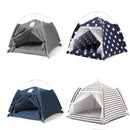 Four Seasons Cat and Dog Litter Detachable Cotton and Linen Tent Litter(Light Grey)