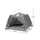 Four Seasons Cat and Dog Litter Detachable Cotton and Linen Tent Litter(Light Grey)