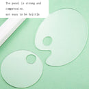 5 PCS Acrylic Makeups Manicure Transparent Palette With Color Stick, Specification: Round Plate+Stick