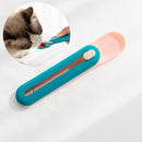 2 PCS Cat Strip Feeder Squeeze Snack Spoon Pet Liquid Food Squeeze(Green Spoon Pink Pole)