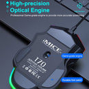 IMICE T70 8-Button 7200DPI RGB Lighting Programmable Wired Gaming Mouse, Cable Length: 1.8m(Black)