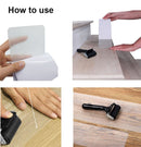 15 PCS PEVA Rubber Non-marking Step Non-slip Tape,Size: 10 x 60cm(Gravel Transparent)