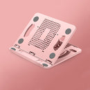 Foldable Laptop Desktop Heightening Cooling Bracket(Pink)