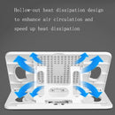 Foldable Laptop Desktop Heightening Cooling Bracket(Black)