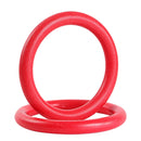 2 PCS Gymnastics Hanging Rings Children Trainer Sports Hanging Rings(Red)