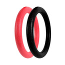 2 PCS Gymnastics Hanging Rings Children Trainer Sports Hanging Rings(Red)
