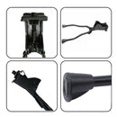 Bicycle Mountain Bike Foot Support Adjustable Middle Support(Black)