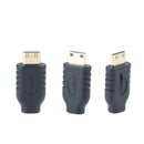 2 PCS Mini Micro HDMI Adapter C Male To D Female(Black)