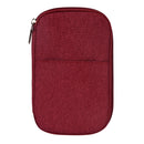 2 PCS OMOUBOI Outdoor Travel Storage Bag Multi-Function Passport Package(Red)