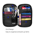 2 PCS OMOUBOI Outdoor Travel Storage Bag Multi-Function Passport Package(Red)
