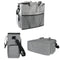 Travel Portable Carry Out Pet Supplies Storage Single-shoulder Bag Without Dog Bowl(Gray)