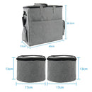 Travel Portable Carry Out Pet Supplies Storage Single-shoulder Bag Without Dog Bowl(Black)