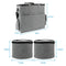 Travel Portable Carry Out Pet Supplies Storage Single-shoulder Bag Without Dog Bowl(Gray)
