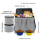 Travel Portable Carry Out Pet Supplies Storage Single-shoulder Bag Without Dog Bowl(Gray)