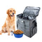 Travel Portable Carry Out Pet Supplies Storage Single-shoulder Bag Without Dog Bowl(Gray)