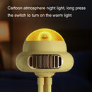 Stroller Portable Multi-Function Silent Octopus Bladeless Fan(Yellow)
