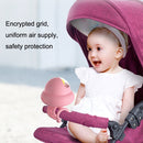 Stroller Portable Multi-Function Silent Octopus Bladeless Fan(Yellow)