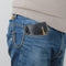 Baellerry Short Wallet Double Zipper Tri-Fold Wallet For Men(Black)