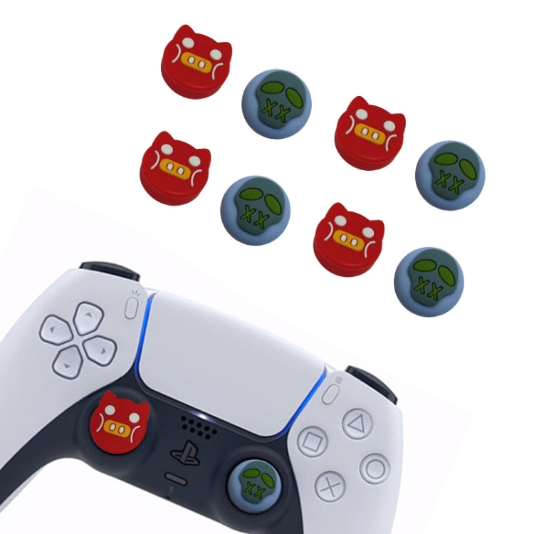 2 Sets ToyiLuya Rocker Protection Cap Left and Right Handle Silicone Caps for PS4/PS5(Set 3)