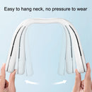 G9 Outdoor Sports Portable USB Mini Leafless Hanging Neck Fan(White)