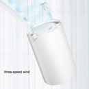 N1 Mini Portable USB Leafless Hanging Neck Fan(White)
