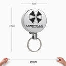 3 PCS High Resilience Telescopic Steel Wire Anti-lost Anti-theft Key Ring(Umbrella)