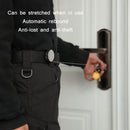 3 PCS High Resilience Telescopic Steel Wire Anti-lost Anti-theft Key Ring(Skeleton)