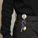 3 PCS High Resilience Telescopic Steel Wire Anti-lost Anti-theft Key Ring(Skeleton)