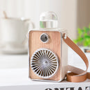 FC-6397 USB Outdoor Portable Mini Hanging Neck Spray Cooling Handheld Fan(White)