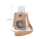FC-6397 USB Outdoor Portable Mini Hanging Neck Spray Cooling Handheld Fan(Pink)