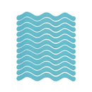 48 PCS Wavy Shaped Safety Bathtub Non-Slip Sticker, Specification: 1.3 x 18cm(Blue)