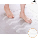 48 PCS Wavy Shaped Safety Bathtub Non-Slip Sticker, Specification: 1.3 x 18cm(Pink)