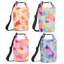 TM0211001 10L Outdoor Beach Swimming Waterproof Bucket Bag(Purple Green Cloud)
