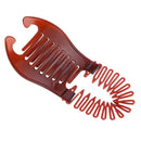 5 PCS Hairdressing Plastic Banana Hair Clip(Brown)
