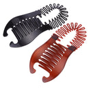 5 PCS Hairdressing Plastic Banana Hair Clip(Brown)