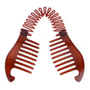 5 PCS Hairdressing Plastic Banana Hair Clip(Brown)