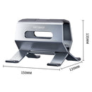 Oatsbasf All-metal Laptop Suspension Stand X-type Automatic Storage Seat(Silver)