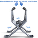 Oatsbasf All-metal Laptop Suspension Stand X-type Automatic Storage Seat(Silver)