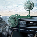 F503 Double Head Hose USB Car Mini Fan Home Car Dual-purpose Multi-function Fan(Black)
