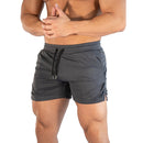 Men Sports Shorts Pants Quick-Drying Marathon Running Three-Point Pants, Size: XXXL(Dark Gray Without Logo)