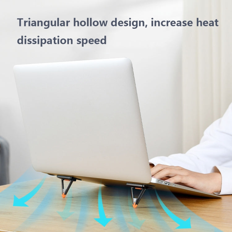 20212 Mini Triangle Cooling Laptop Stand(Tint Color)