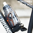 WEST BIKING Bicycle Multifunctional Bottle Cage Tire Lever Tool Box(Black Red)