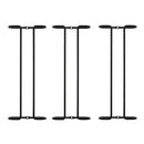 3 PCS Simple Single-Row Red Wine Cup Inverted Rack(Dumb Black)