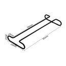 3 PCS Simple Single-Row Red Wine Cup Inverted Rack(Dumb Black)