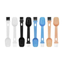 20 PCS Coffee Bean Grinder Spoon Grinder Cleaning Brush With Scale(Blue Handle White Hair)
