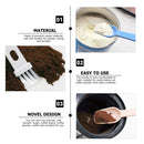 20 PCS Coffee Bean Grinder Spoon Grinder Cleaning Brush With Scale(Blue Handle White Hair)
