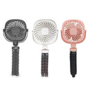 Octopus Stroller Deformation Fan Desktop Portable Handheld USB Small Fan, Colour: 1200mAh Black
