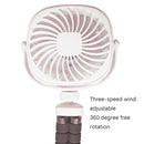 Octopus Stroller Deformation Fan Desktop Portable Handheld USB Small Fan, Colour: 1200mAh Black