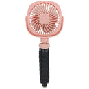 Octopus Stroller Deformation Fan Desktop Portable Handheld USB Small Fan, Colour: 2200mAh Pink
