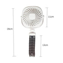 Octopus Stroller Deformation Fan Desktop Portable Handheld USB Small Fan, Colour: 2200mAh Black